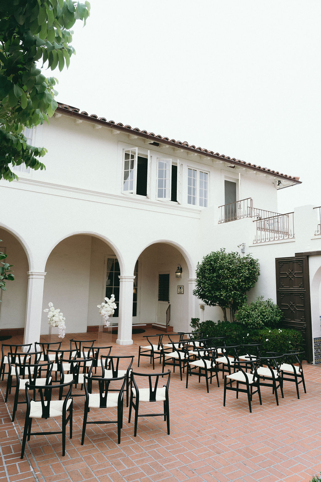 Wide view of Darlington House Ceremony in the Egyptian courtyard